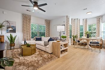 Upscale wood-finish flooring